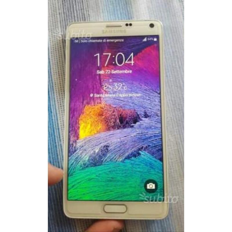 Samsung galaxy note 4 bianco originale